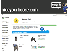 Tablet Screenshot of hideyourbooze.com